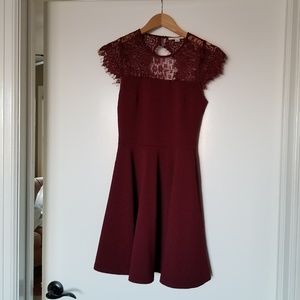 Francesca's || Burgundy Dress